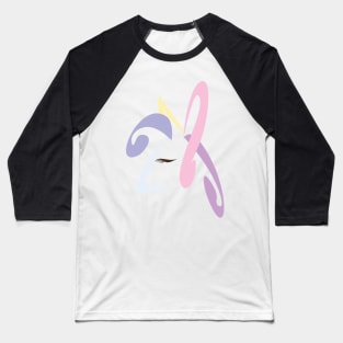 Abstract Unicorn Pastel Soft colors Purple Pink Yellow Baseball T-Shirt